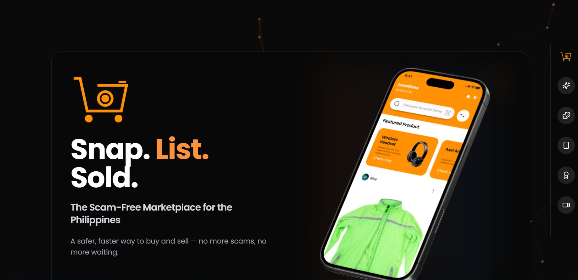 Iskanme rental marketplace website preview